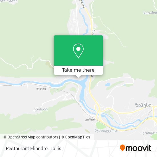 Restaurant Eliandre map