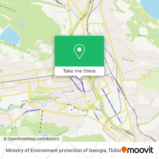 Ministry of Environment protection of Georgia map