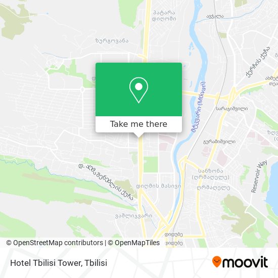 Hotel Tbilisi Tower map