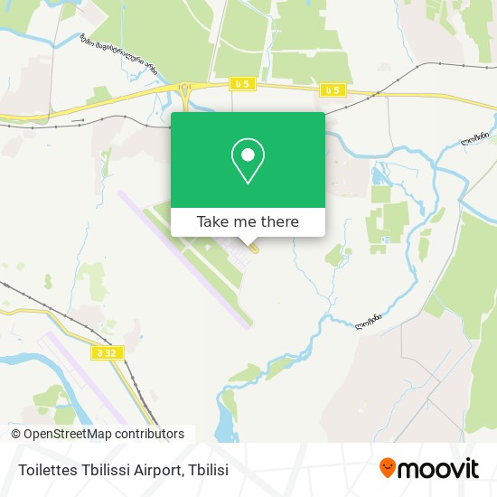Toilettes Tbilissi Airport map