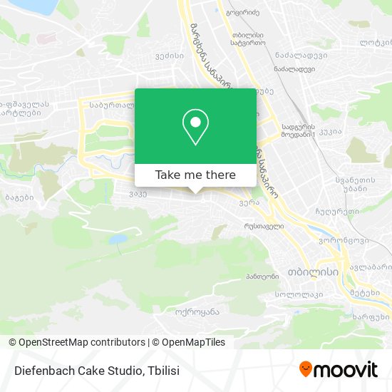 Diefenbach Cake Studio map