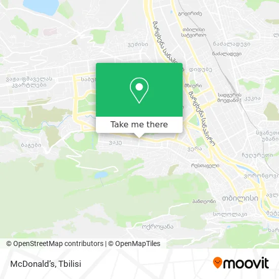 Карта McDonald’s
