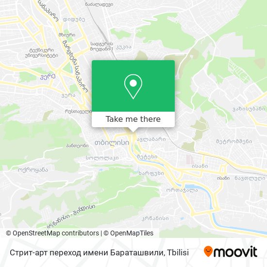 Стрит-арт переход имени Бараташвили map