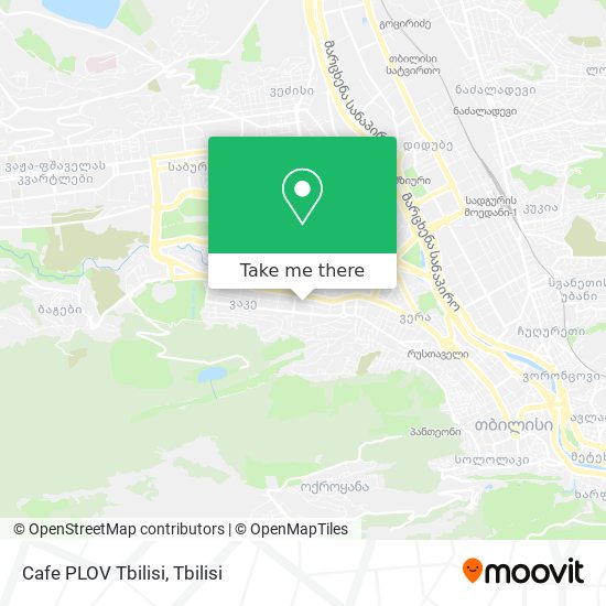 Cafe PLOV Tbilisi map