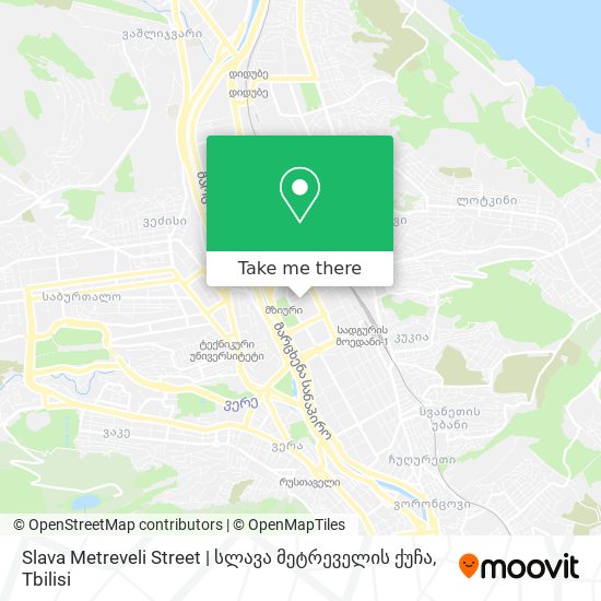 Slava Metreveli Street | სლავა მეტრეველის ქუჩა map