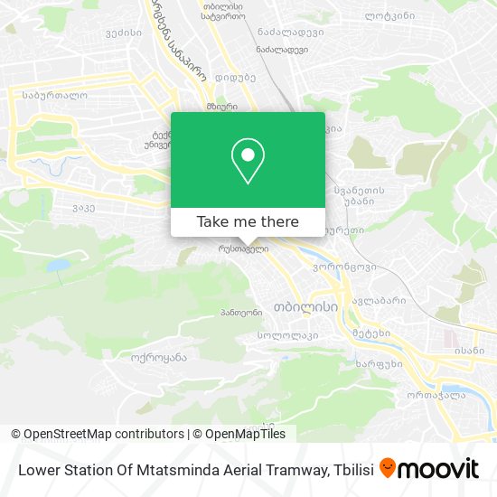 Карта Lower Station Of Mtatsminda Aerial Tramway