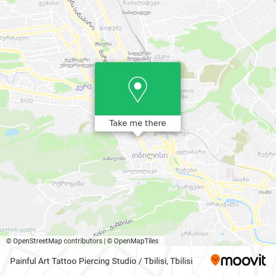 Painful Art Tattoo Piercing Studio / Tbilisi map