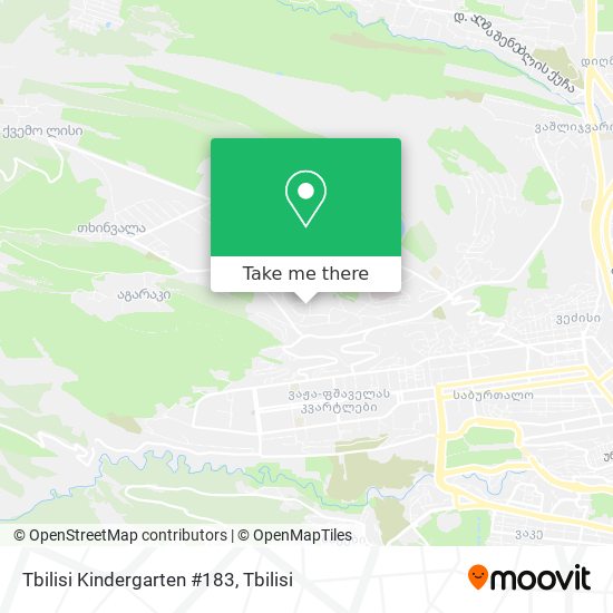 Tbilisi Kindergarten #183 map
