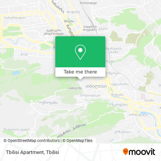 Tbilisi Apartment map