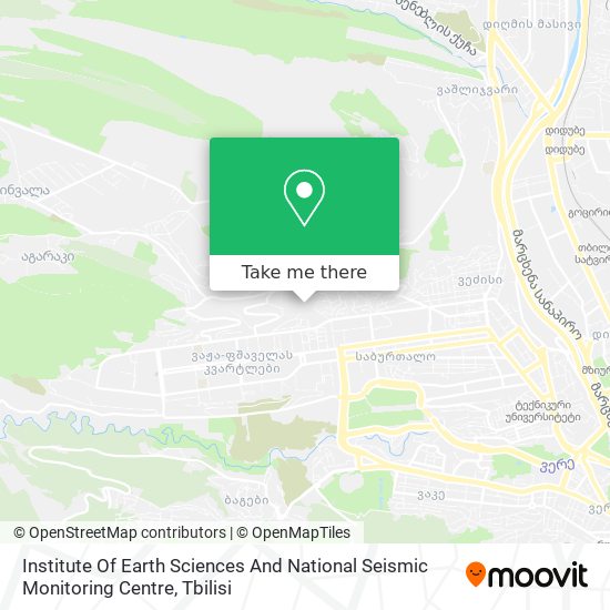 Institute Of Earth Sciences And National Seismic Monitoring Centre map