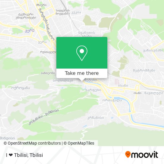 Карта I ❤ Tbilisi