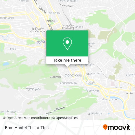 Bhm Hostel Tbilisi map