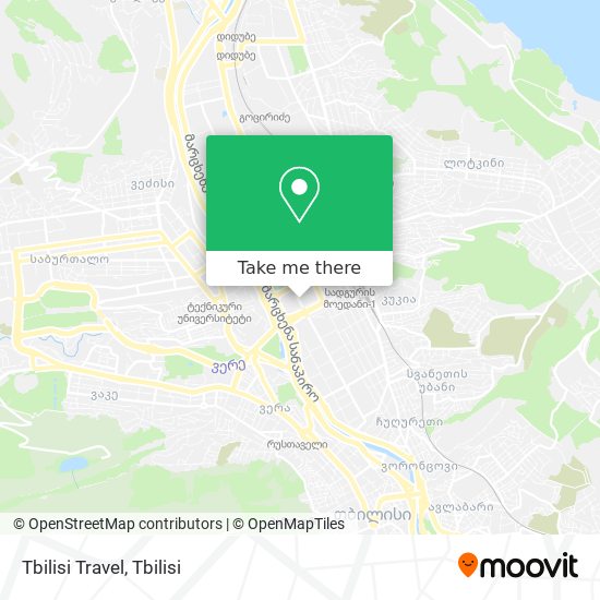 Tbilisi Travel map
