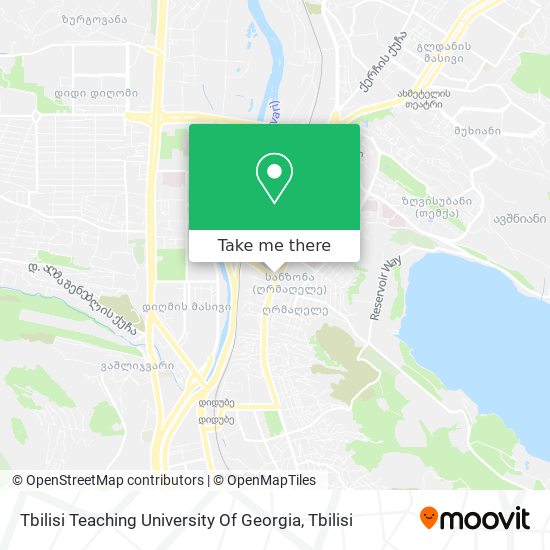 Карта Tbilisi Teaching University Of Georgia