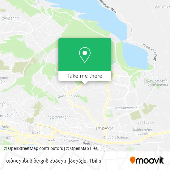 თბილისის ზღვის ახალი ქალაქი map