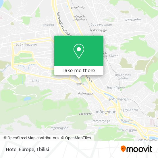 Hotel Europe map
