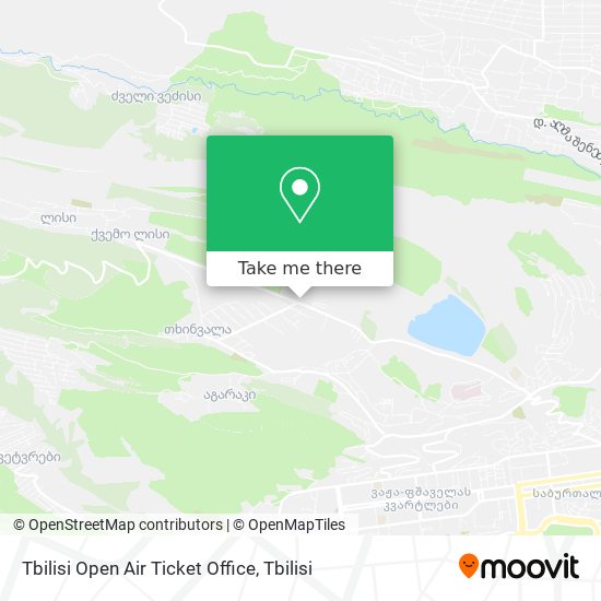 Tbilisi Open Air Ticket Office map