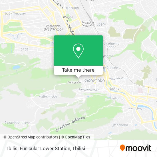 Карта Tbilisi Funicular Lower Station