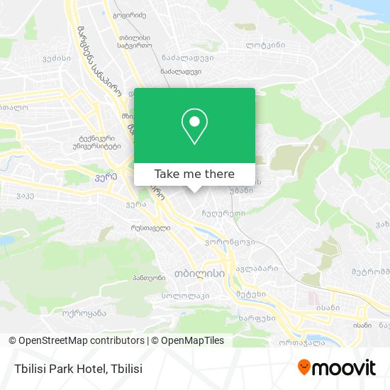 Tbilisi Park Hotel map