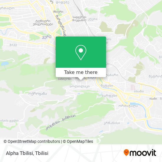 Alpha Tbilisi map