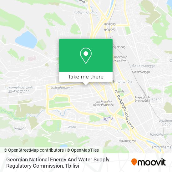 Georgian National Energy And Water Supply Regulatory Commission map