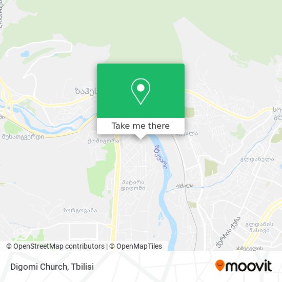 Digomi Church map