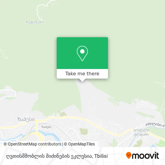 ღვთისმშობლის მიძინების ეკლესია map