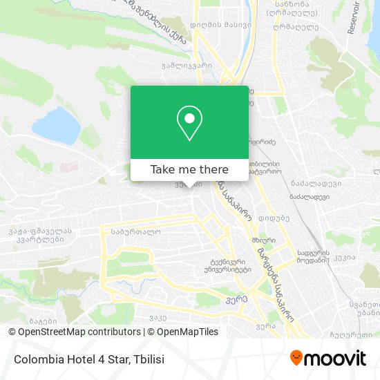 Colombia Hotel 4 Star map
