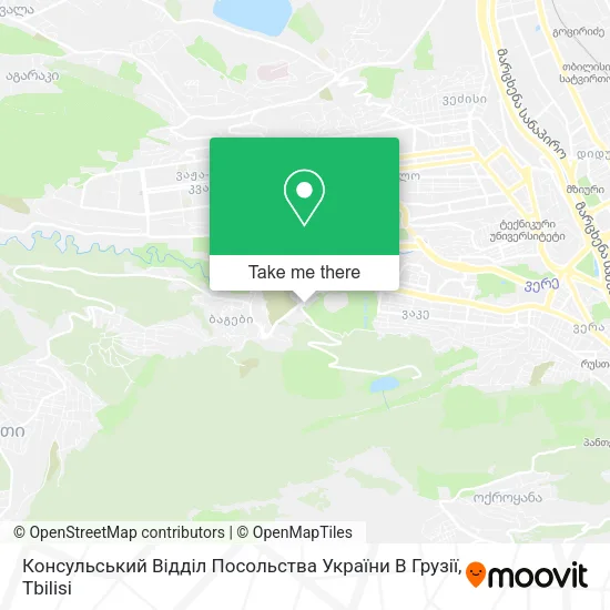 Карта Консульський Відділ Посольства України В Грузії