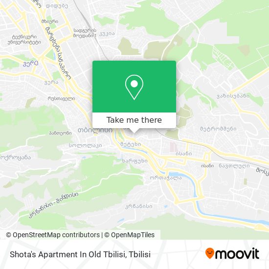 Shota's Apartment In Old Tbilisi map