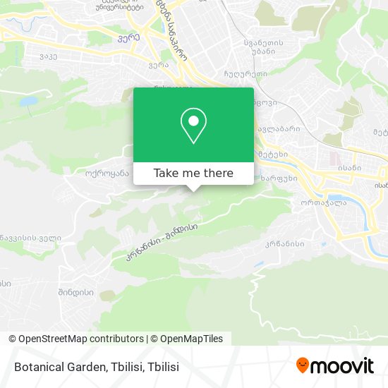 Карта Botanical Garden, Tbilisi