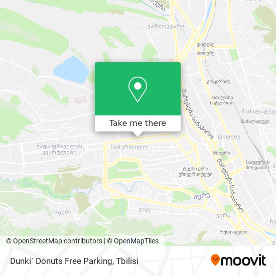 Dunki` Donuts Free Parking map