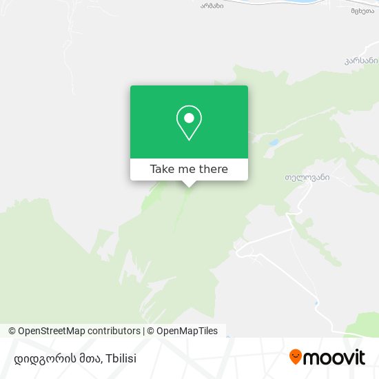 დიდგორის მთა map