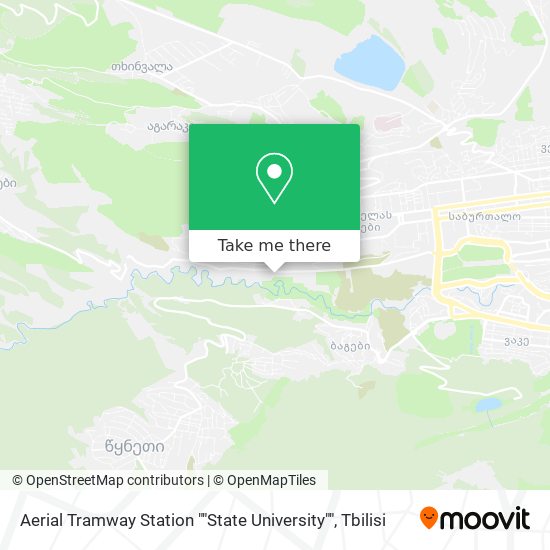 Aerial Tramway Station ""State University"" map