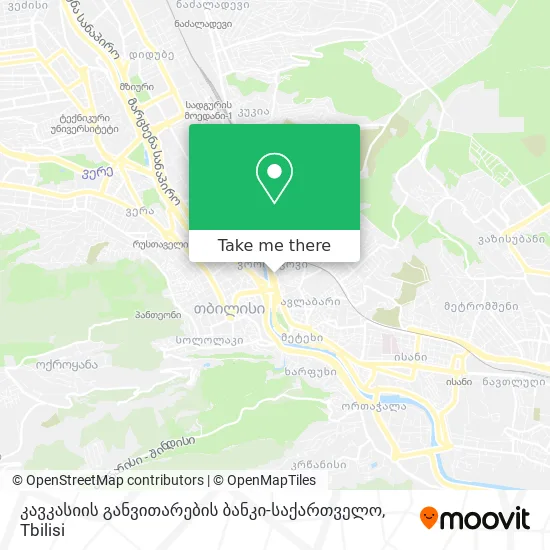 კავკასიის განვითარების ბანკი-საქართველო map