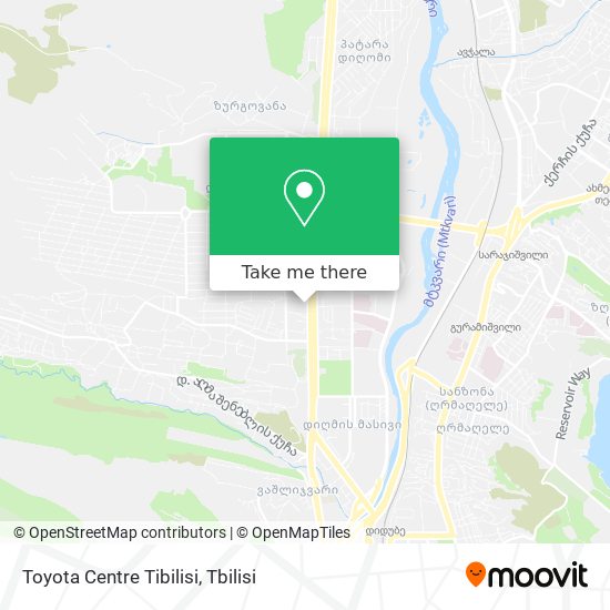 Карта Toyota Centre Tibilisi
