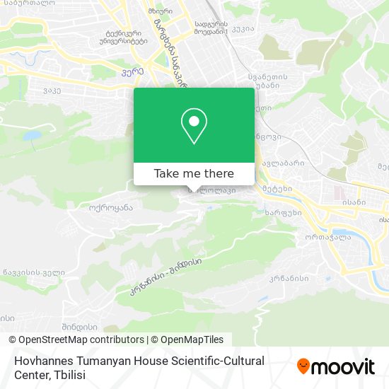 Карта Hovhannes Tumanyan House Scientific-Cultural Center