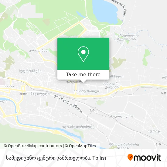 სამედიცინო ცენტრი ჯამრთელობა map