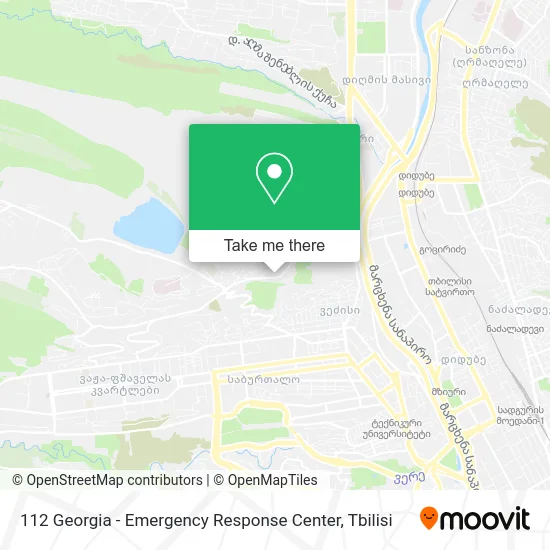 Карта 112 Georgia - Emergency Response Center