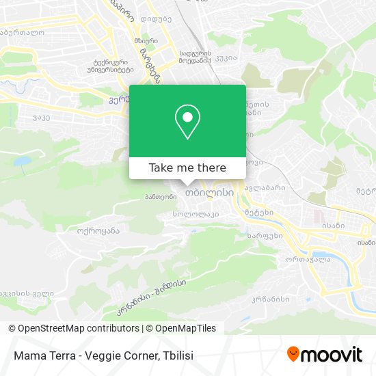 Карта Mama Terra - Veggie Corner
