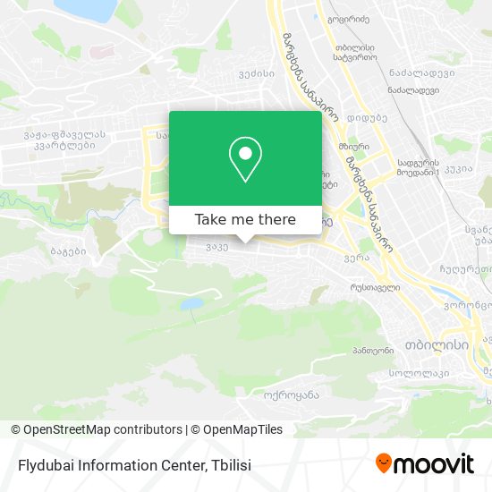 Flydubai Information Center map