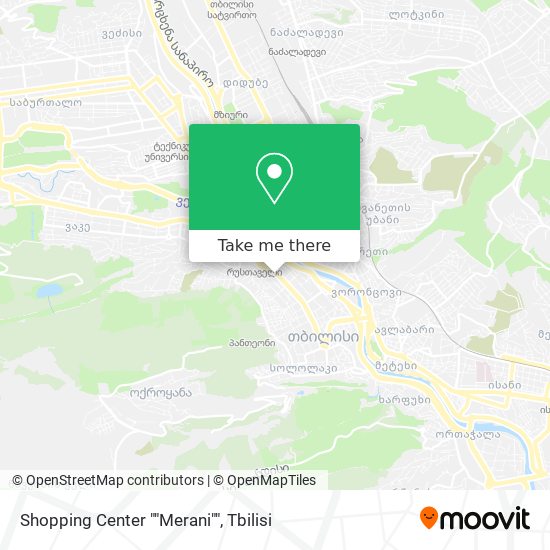 Shopping Center ""Merani"" map