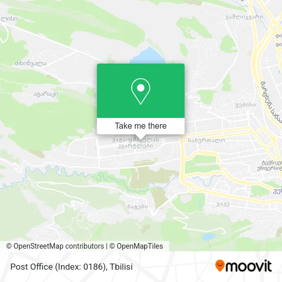 Карта Post Office (Index: 0186)