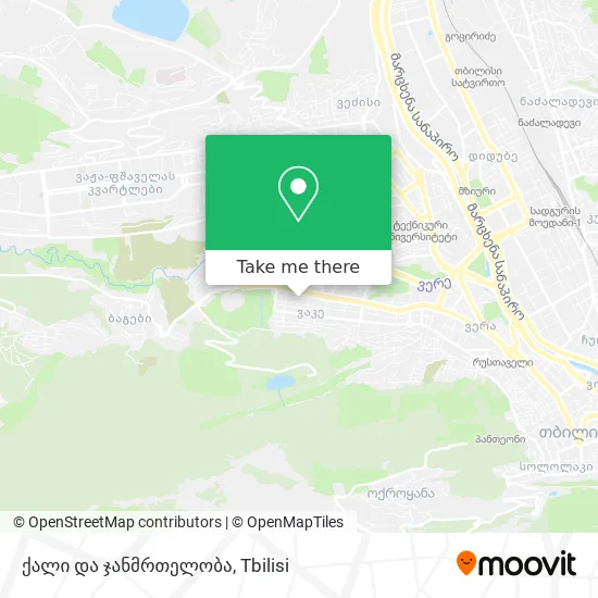 ქალი და ჯანმრთელობა map