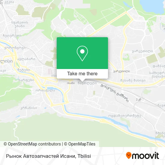 Карта Рынок Автозапчастей Исани