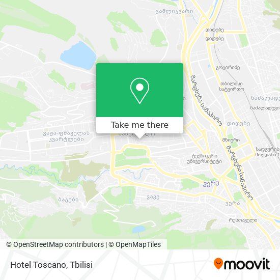 Hotel Toscano map