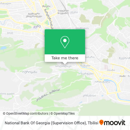 National Bank Of Georgia (Supervision Office) map