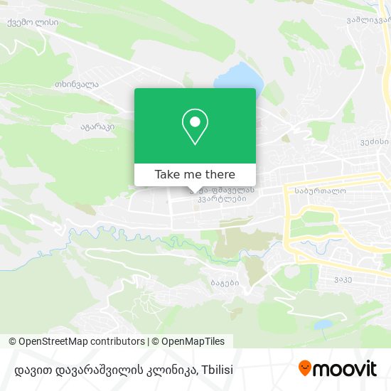 დავით დავარაშვილის კლინიკა map