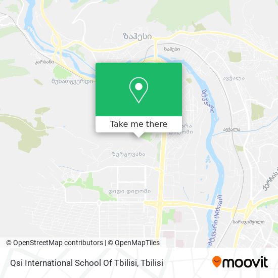 Карта Qsi International School Of Tbilisi