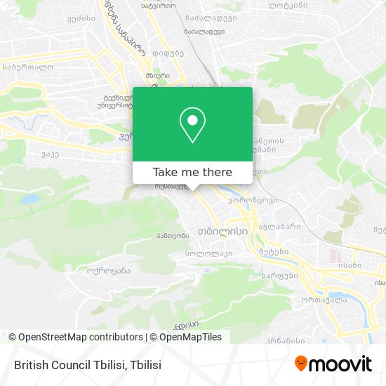 British Council Tbilisi map